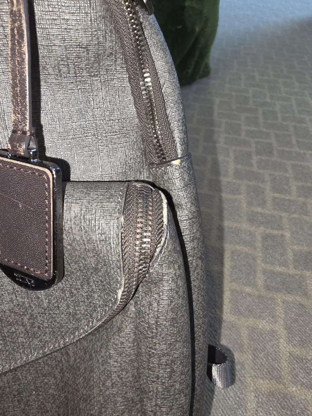 Tumi Men's Gray Backpack - Sleek Travel & Work Bag